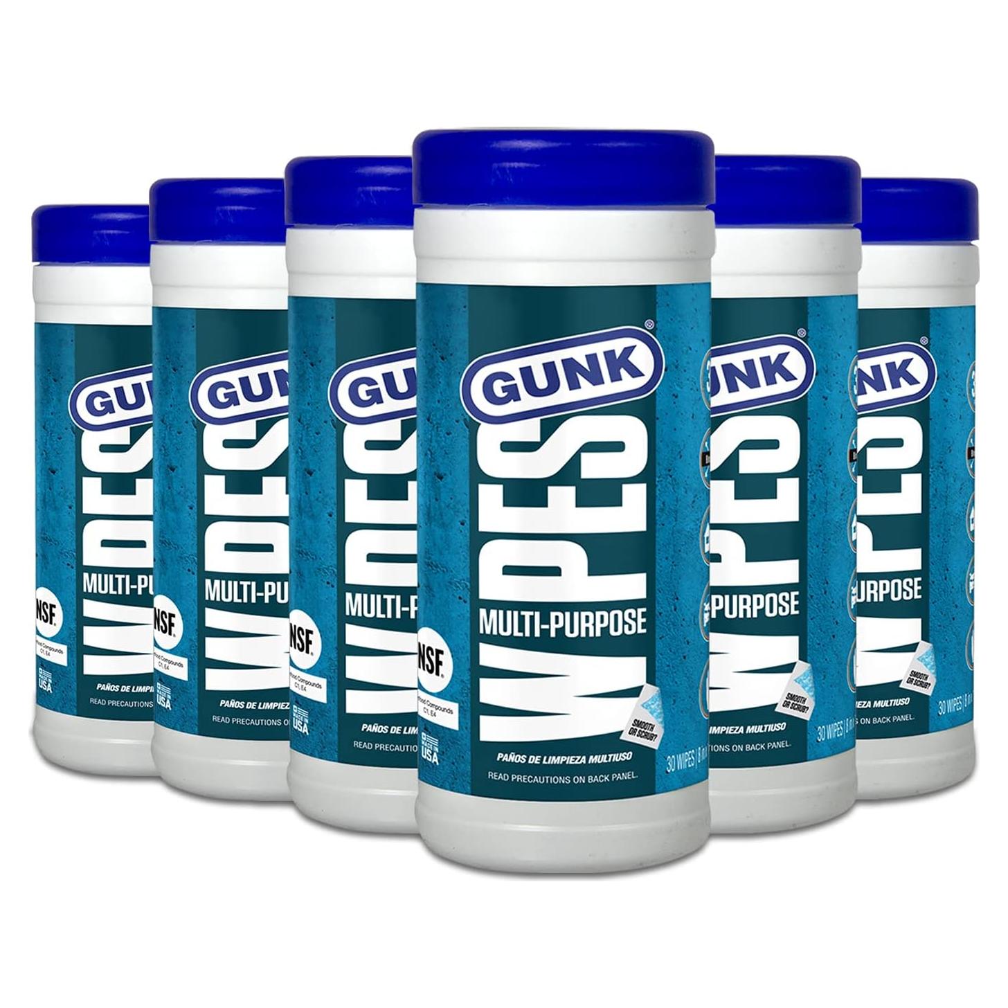 Toallitas Desengrasantes Gunk MPDW30, 30 Unidades x 6 Paquetes