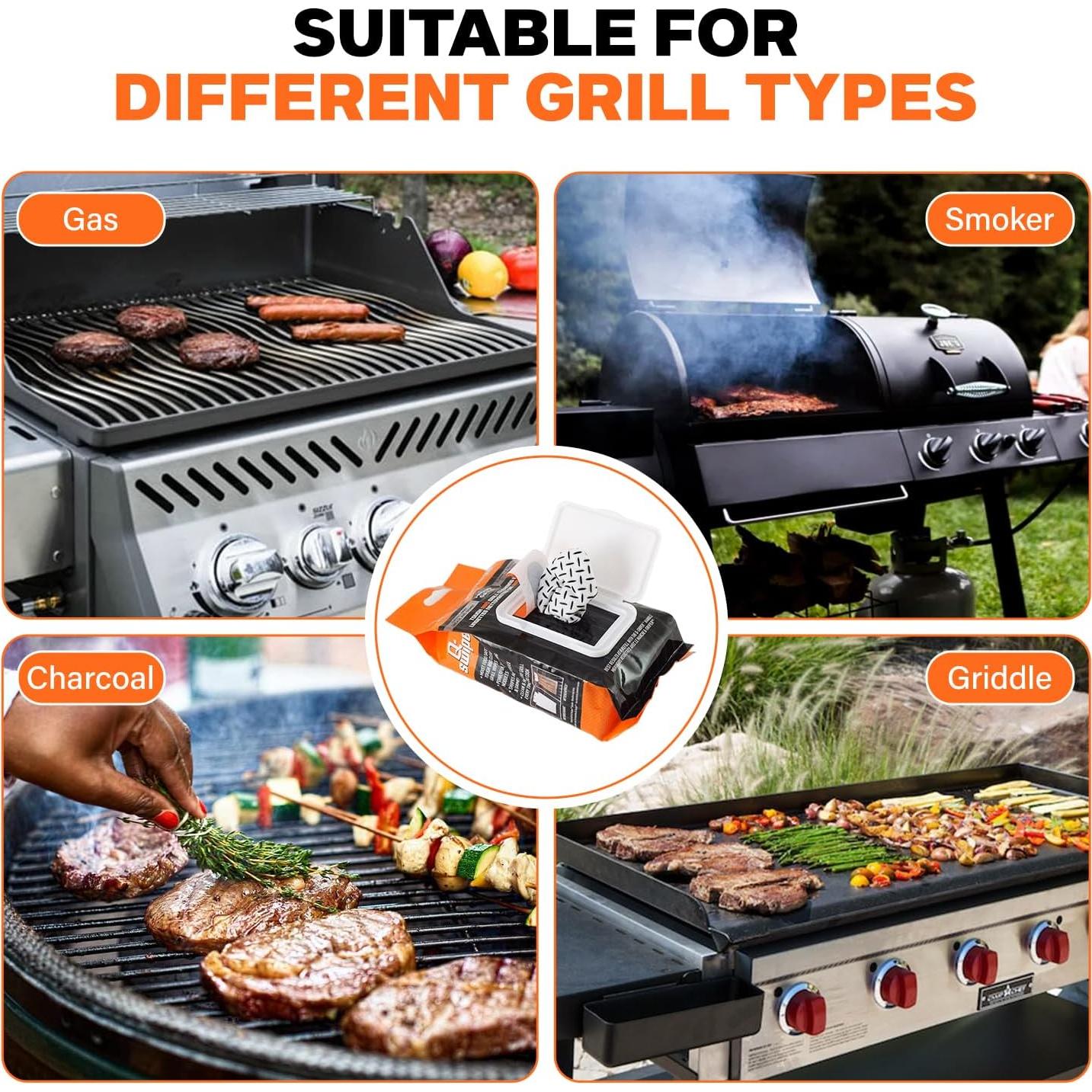 Toallitas de Limpieza para Parrilla Q-Swiper - 40 Unidades