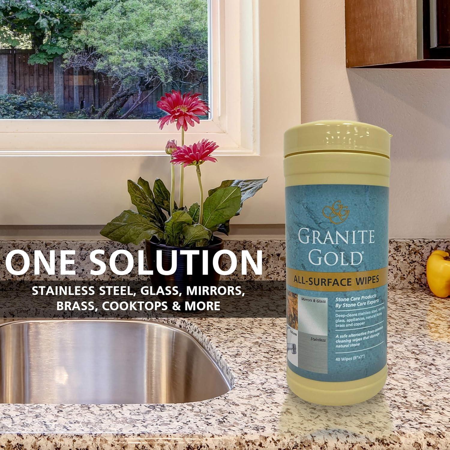 Toallitas Multi-Superficies Granite Gold - 40 Unidades