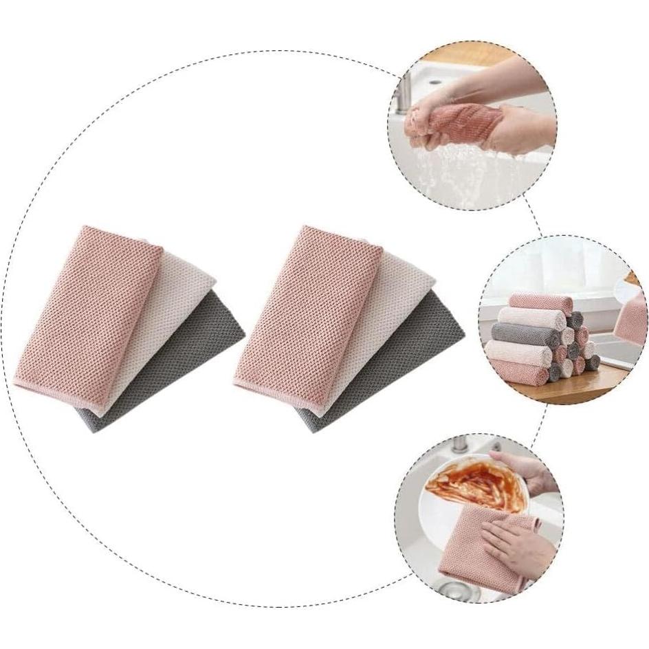 Paquete de 9 Paños de Microfibra VVmotes 30x30cm Absorbentes