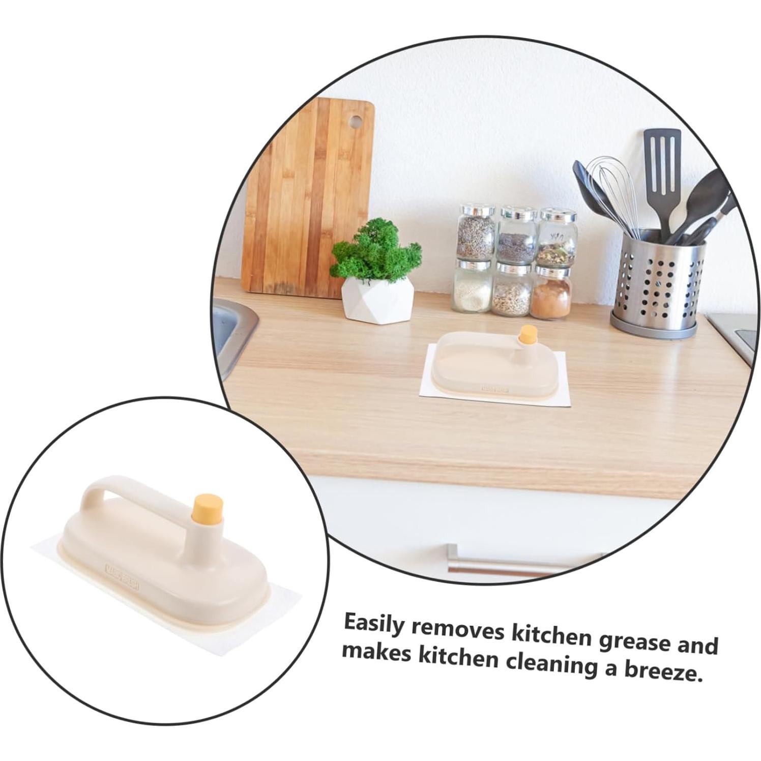 Paño de limpieza desengrasante Alipis con cepillo desechable