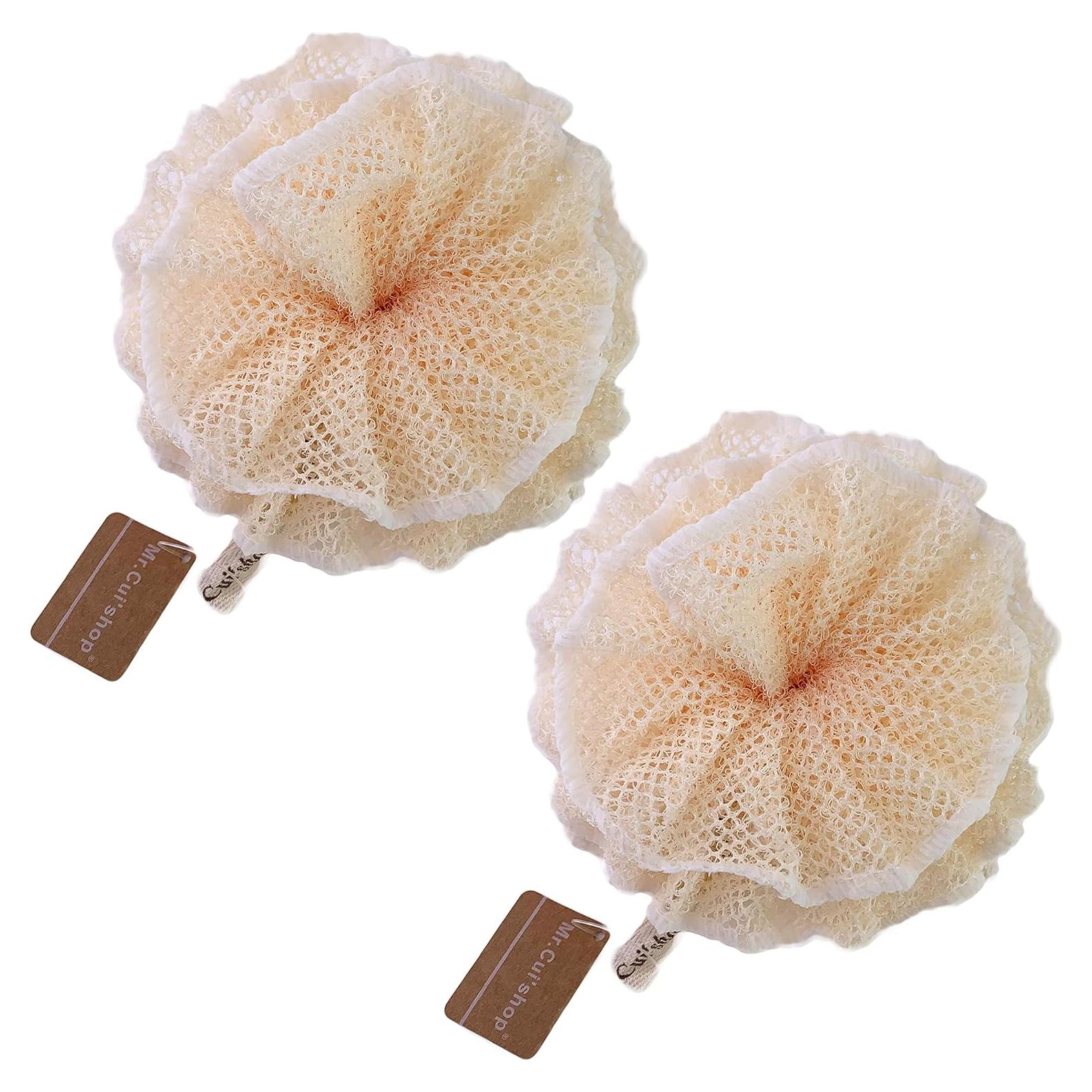 Esponja de Ducha Exfoliante Mr.Cui'shop 12cm Paquete de 2