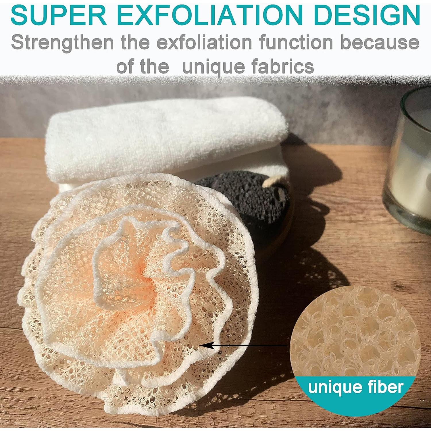 Esponja de Ducha Exfoliante Mr.Cui'shop 12cm Paquete de 2