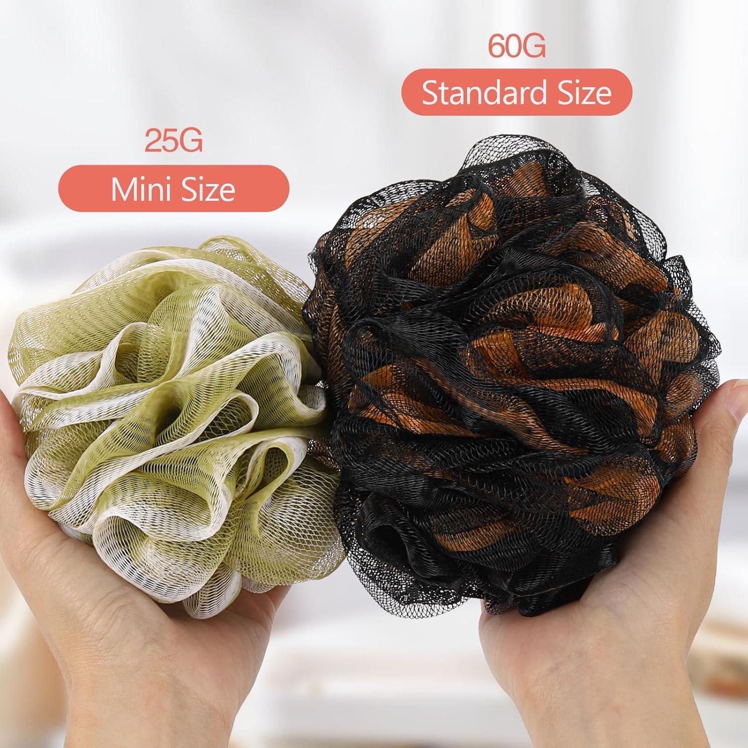 12 Lufas Mini de Viaje BTYMS - Esponjas Exfoliantes Multicolor