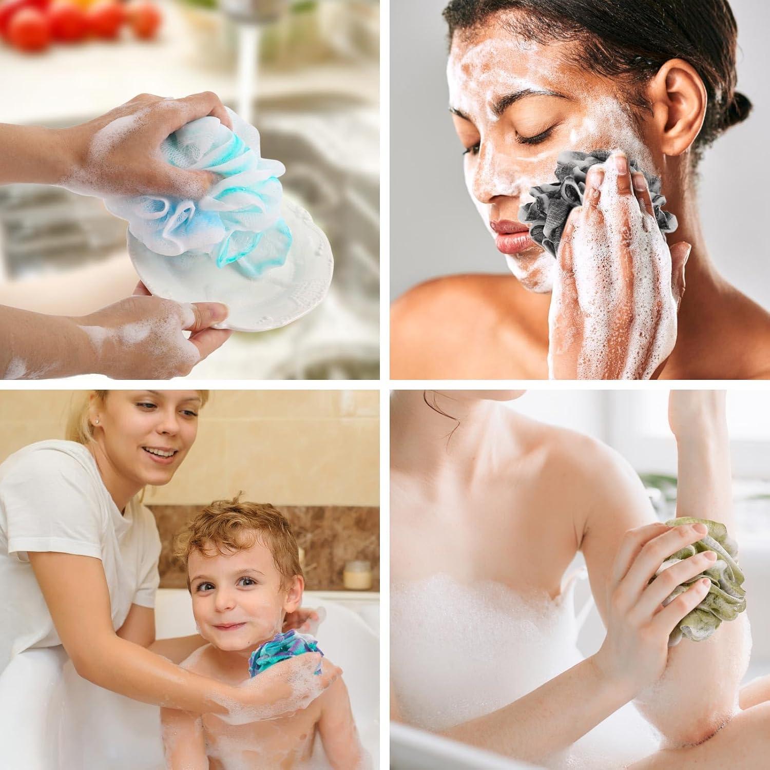 12 Lufas Mini de Viaje BTYMS - Esponjas Exfoliantes Multicolor