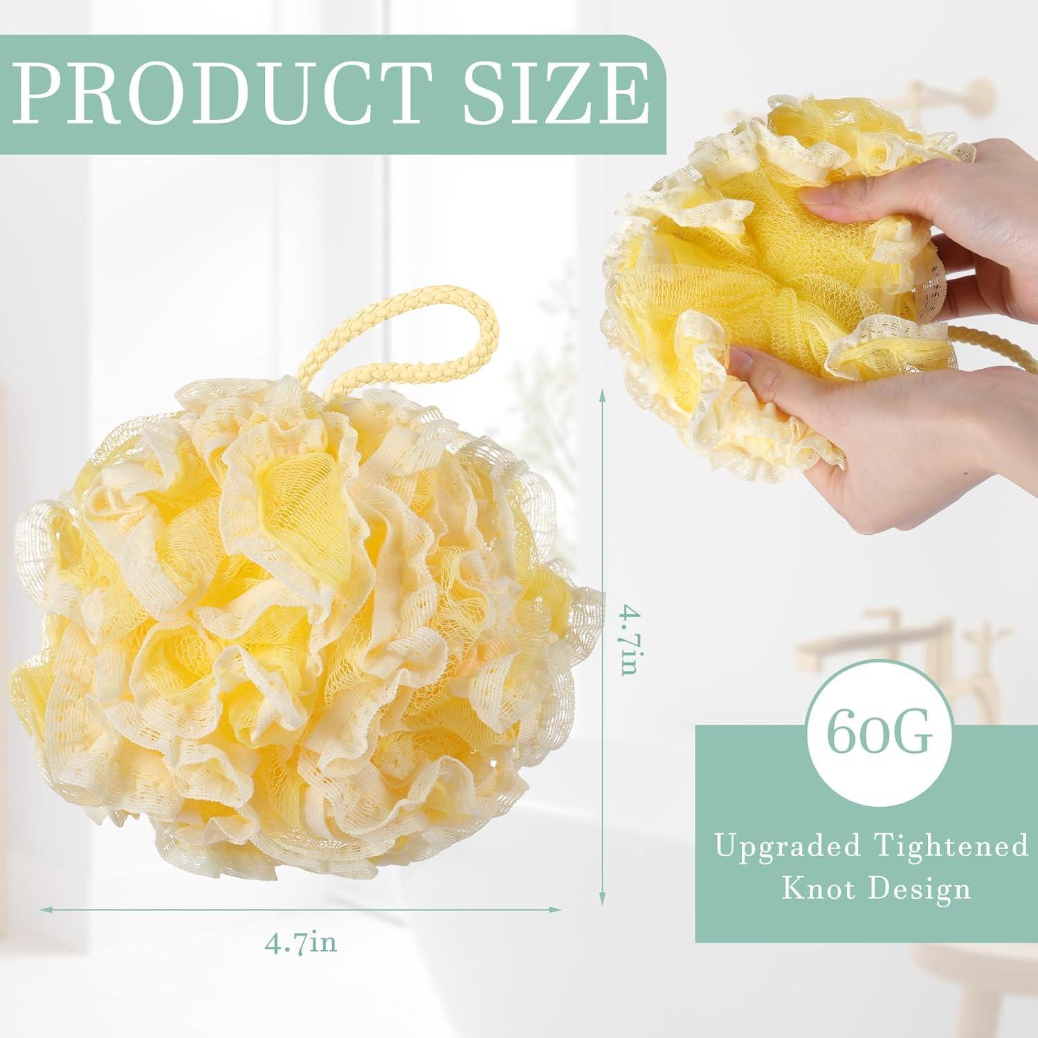 Conjunto de 4 Esponjas de Baño Loofah Sunnyray 60g Exfoliantes