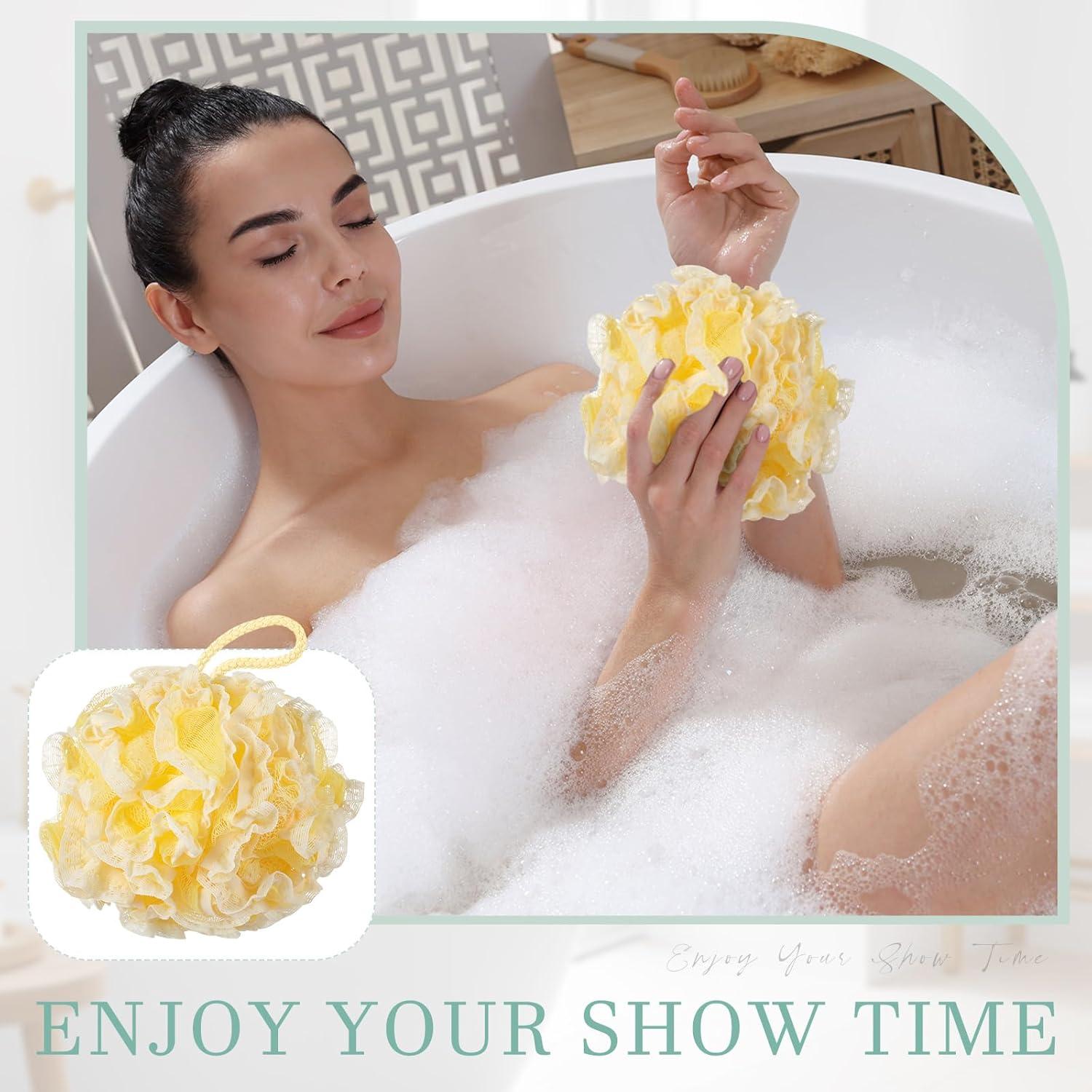 Conjunto de 4 Esponjas de Baño Loofah Sunnyray 60g Exfoliantes