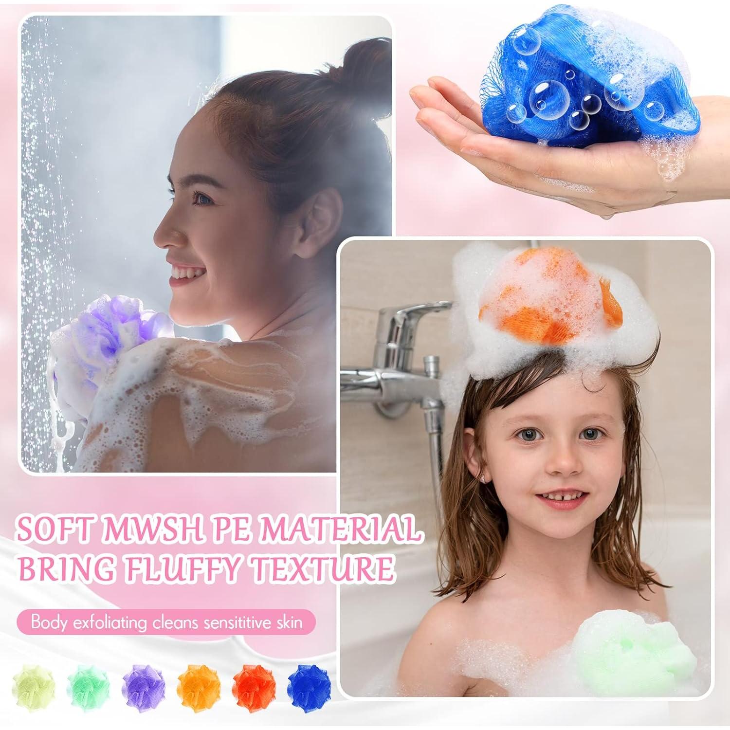 Esponjas de Ducha Loofah Raiten 36 Pack Colores Asortidos 7.62 cm