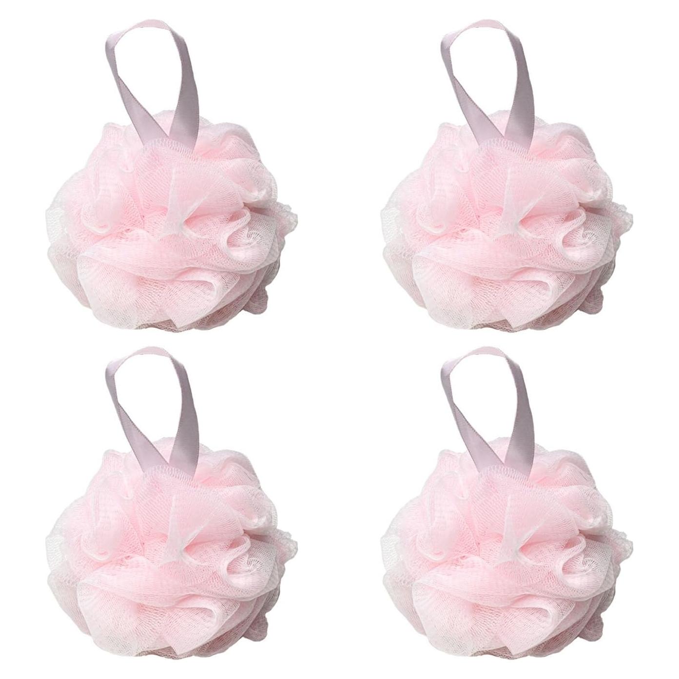 Esponja de Baño SEVENHEAD Rosa 50g - Juego de 4 Unidades