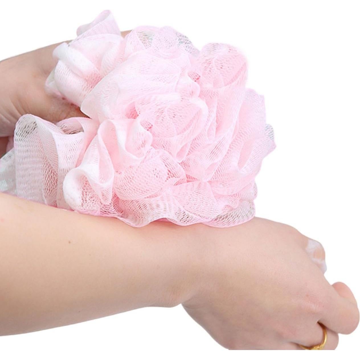 Esponja de Baño SEVENHEAD Rosa 50g - Juego de 4 Unidades