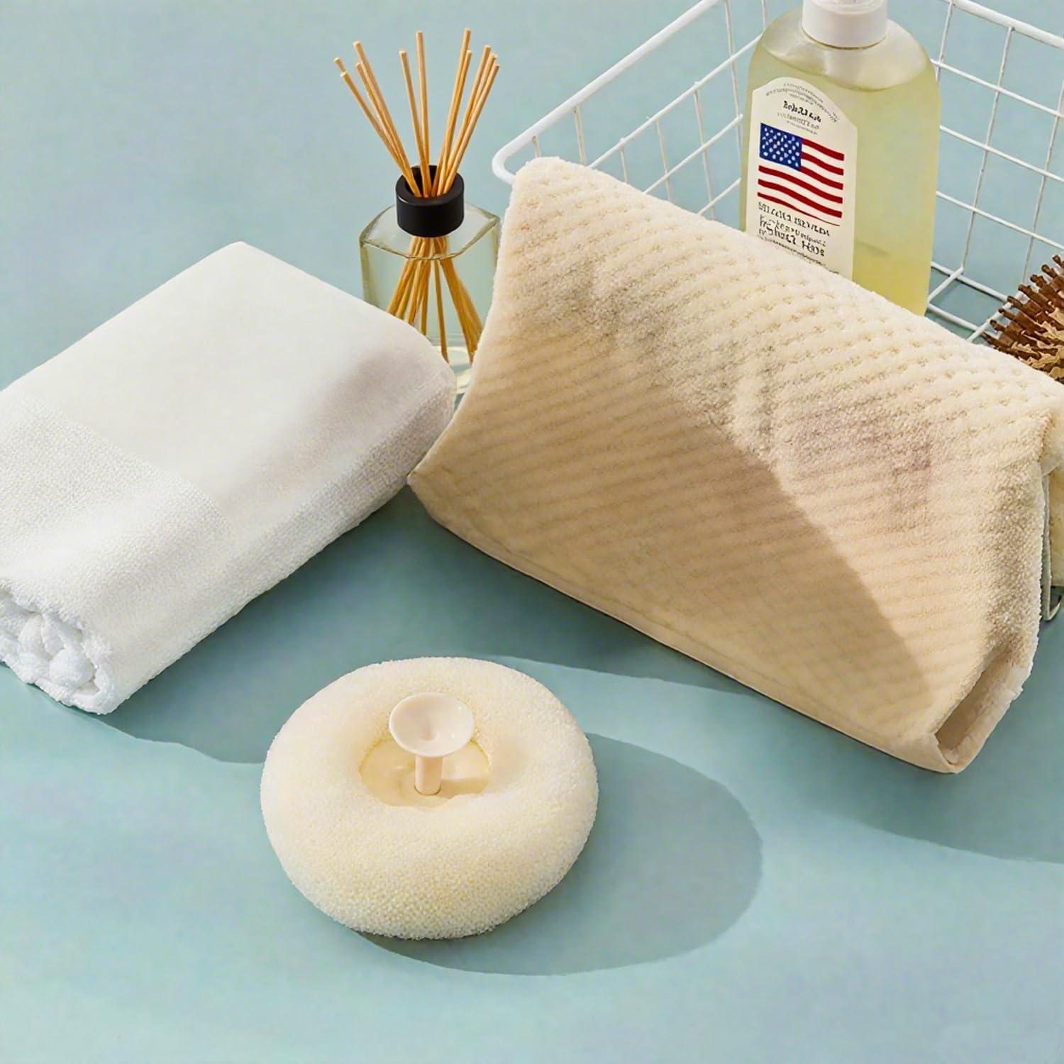 Bola de Baño Exfoliante 2 en 1 ZQtyf con Ventosa Amarilla