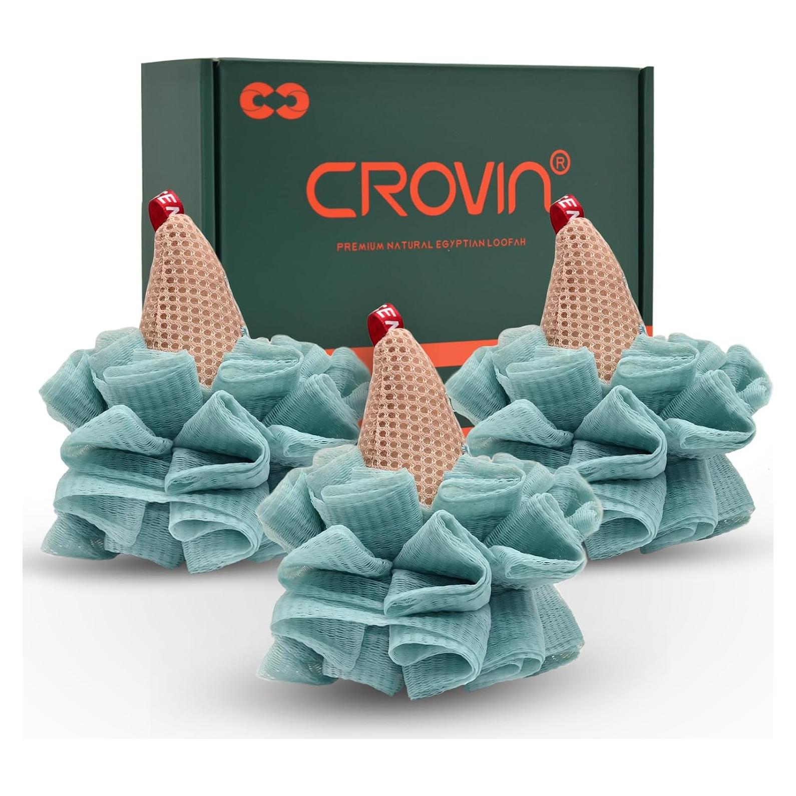 Esponja de Baño Exfoliante CROVIN en Forma de Helado - 4 Paquetes Azul