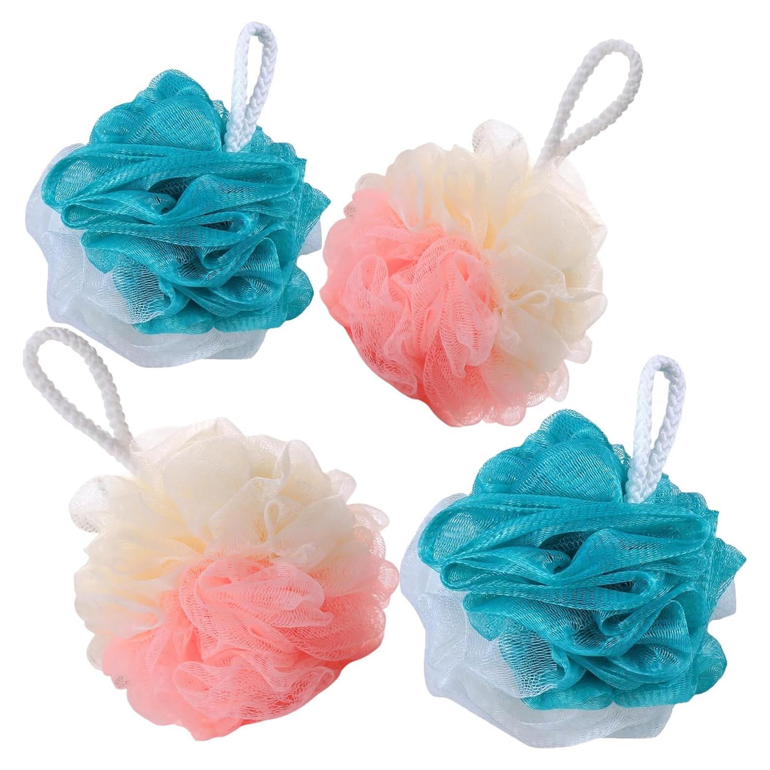 Esponjas de Lufa para Baño GZTFPQ - Paquete de 4 Unidades Exfoliantes