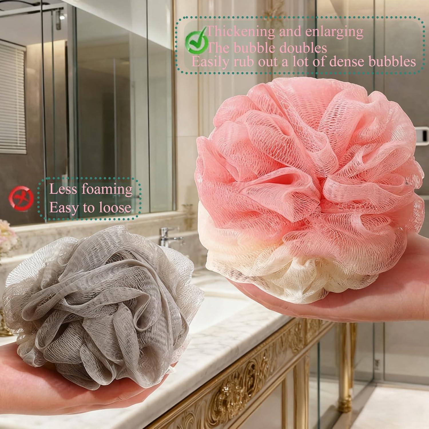 Esponjas de Lufa para Baño GZTFPQ - Paquete de 4 Unidades Exfoliantes