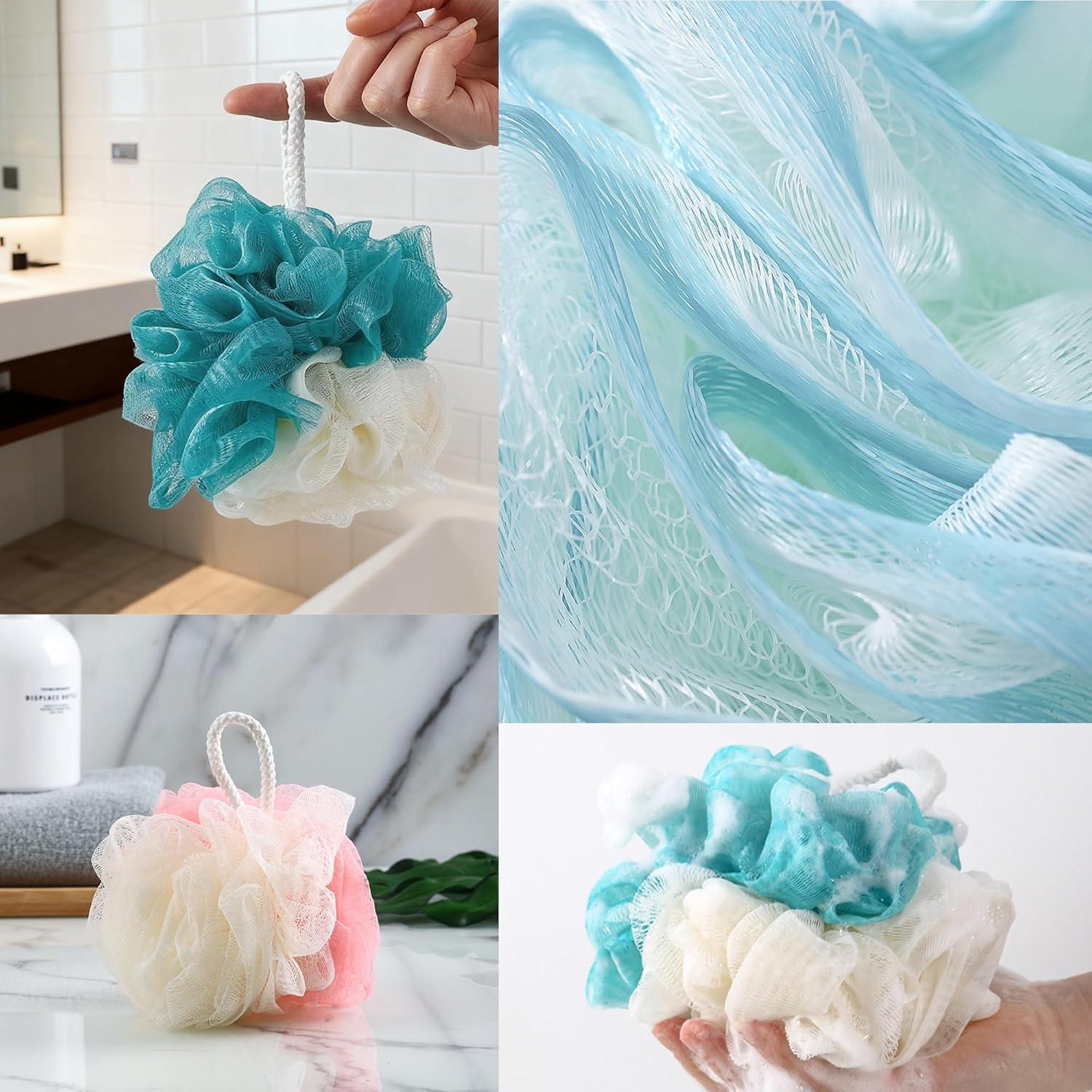 Esponjas de Lufa para Baño GZTFPQ - Paquete de 4 Unidades Exfoliantes