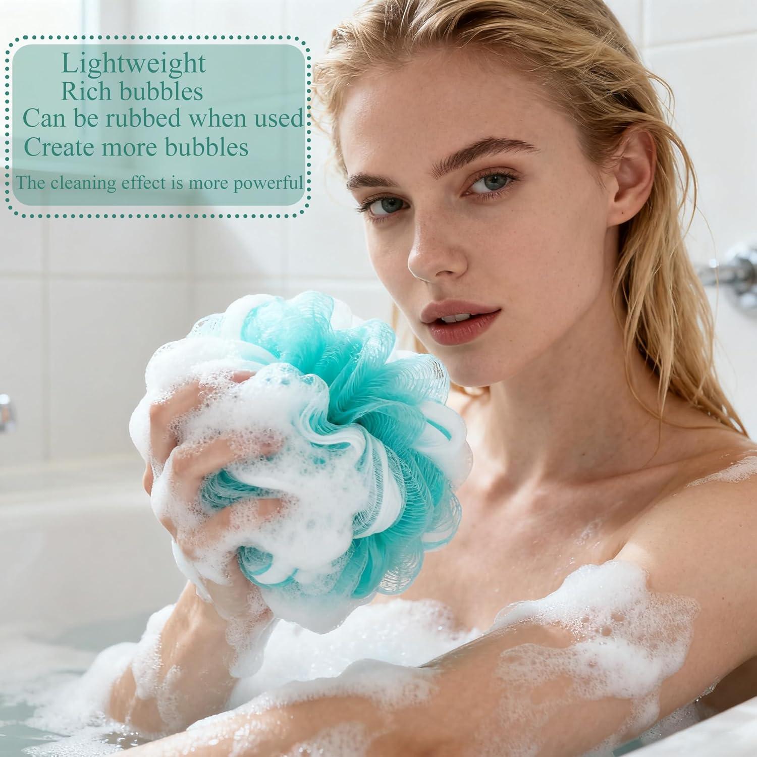 Esponjas de Lufa para Baño GZTFPQ - Paquete de 4 Unidades Exfoliantes