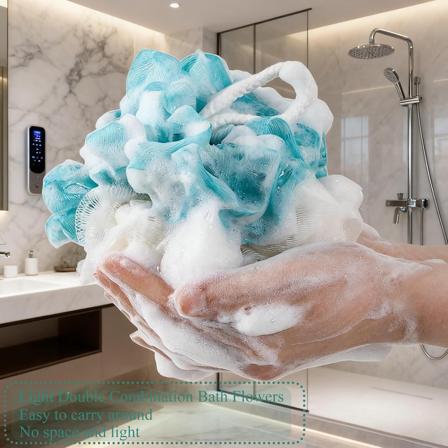 Esponjas de Lufa para Baño GZTFPQ - Paquete de 4 Unidades Exfoliantes