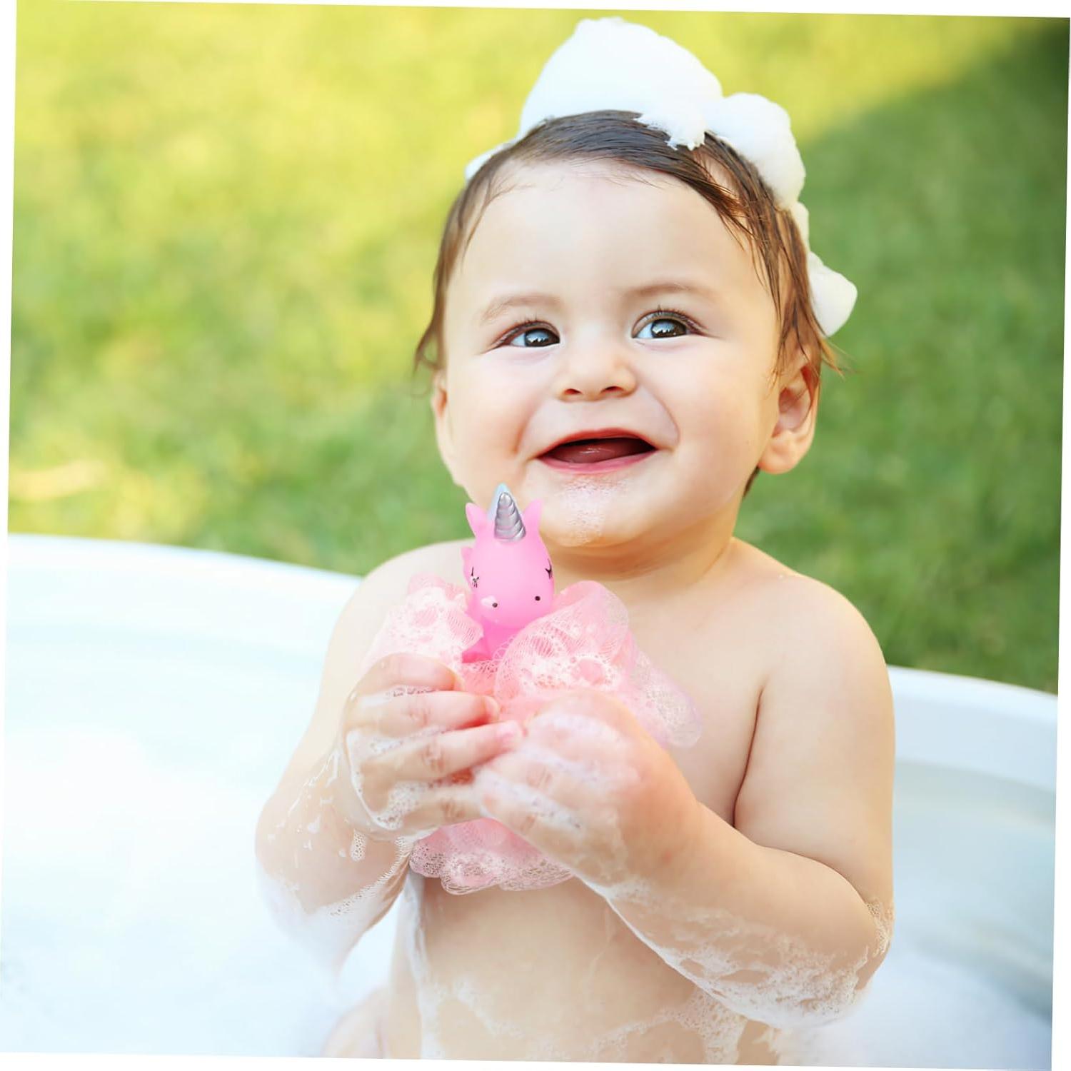 Esponjas de Ducha Exfoliantes Unicornio Lurrose 2 Pcs 14x11 cm