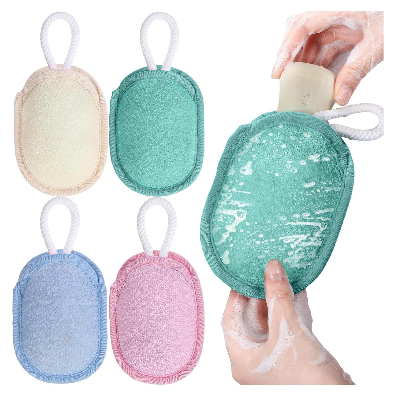 Juego de 4 Ahorra Jabón Exfoliante Sunnyray 16x11 cm