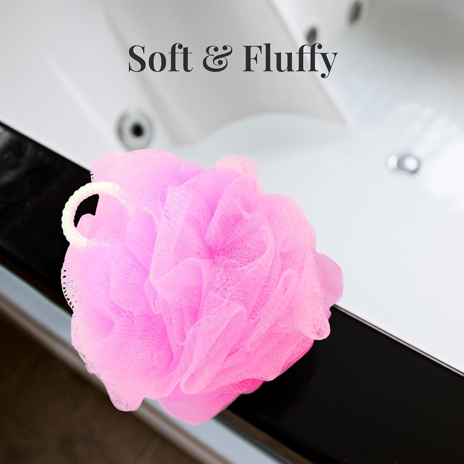 Esponja de Baño Loofah Premium 3 Pack 60g - Suave y Colorido