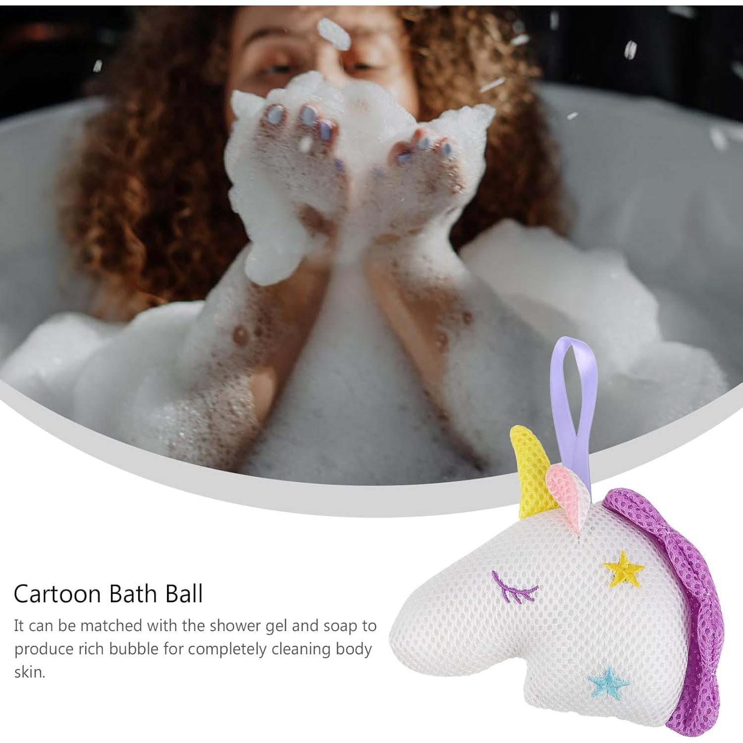 Esponja de Ducha FRCOLOR Unicornio 16x15cm Exfoliante Suave