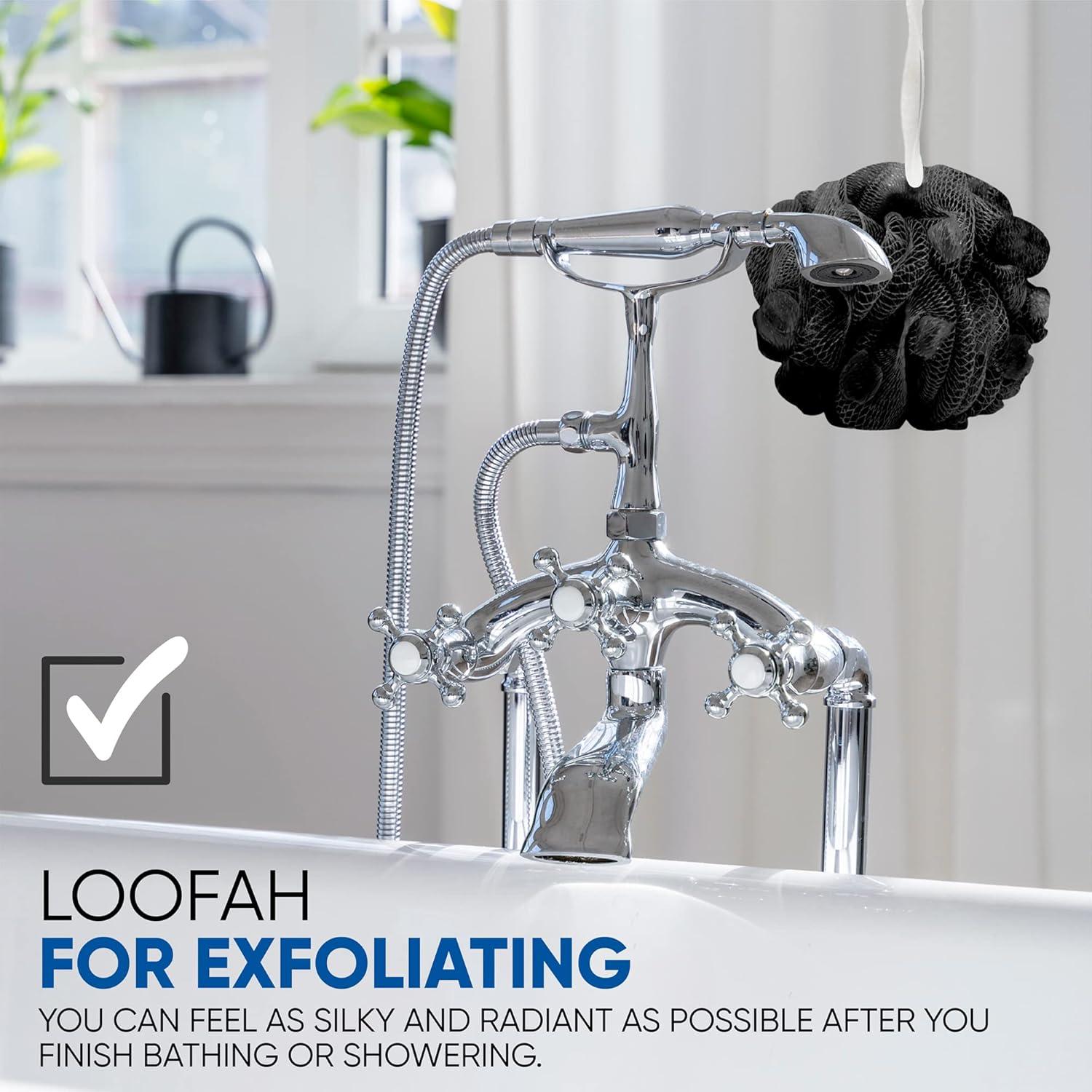 Esponja de Baño T.Taio con Jabón de Carbón - Exfoliante Lufa