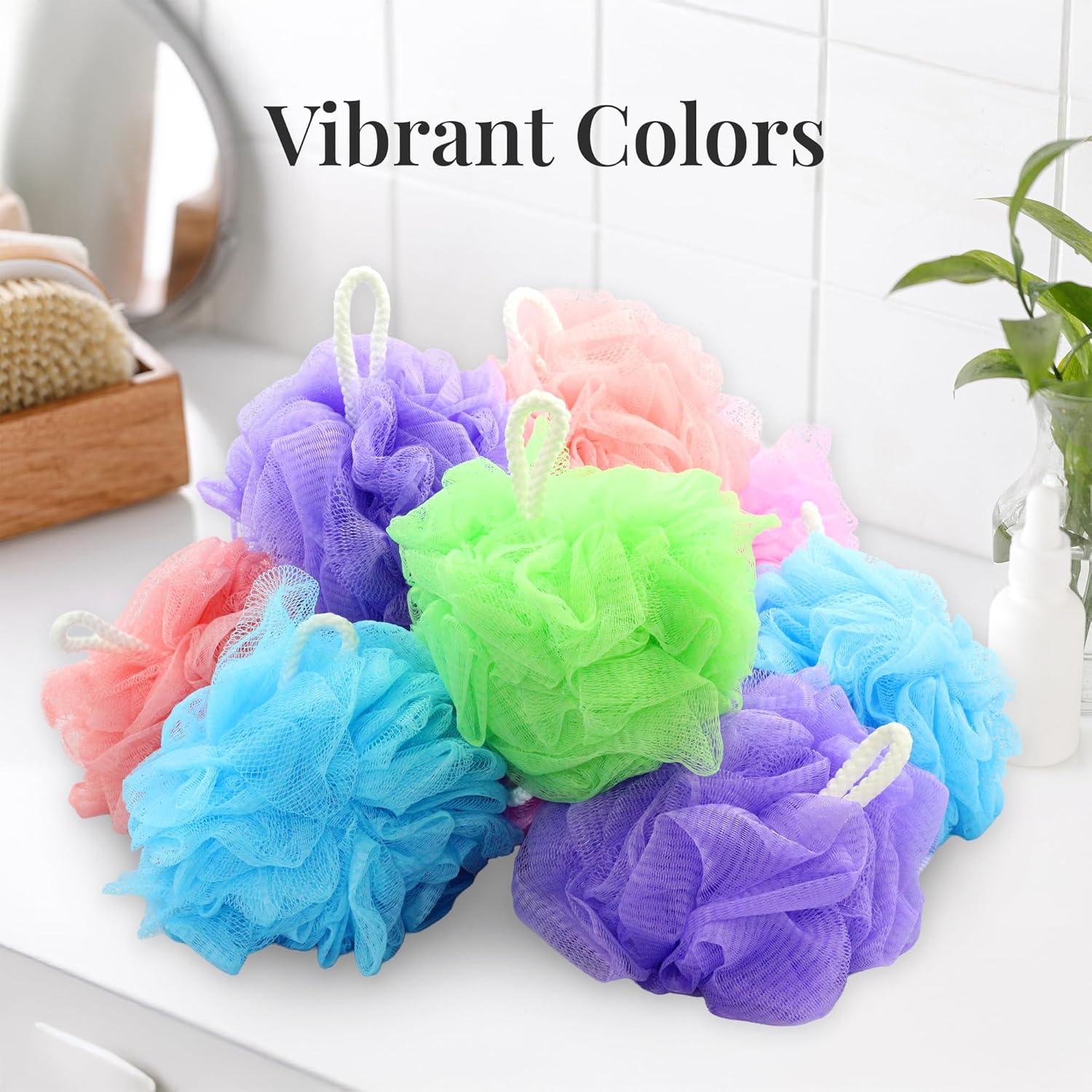 Esponja de Baño Loofah Premium 3 Pack 60g - Suave y Colorida