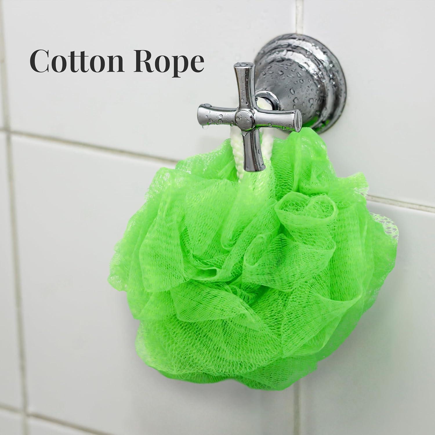 Esponja de Baño Loofah Premium 3 Pack 60g - Suave y Colorida