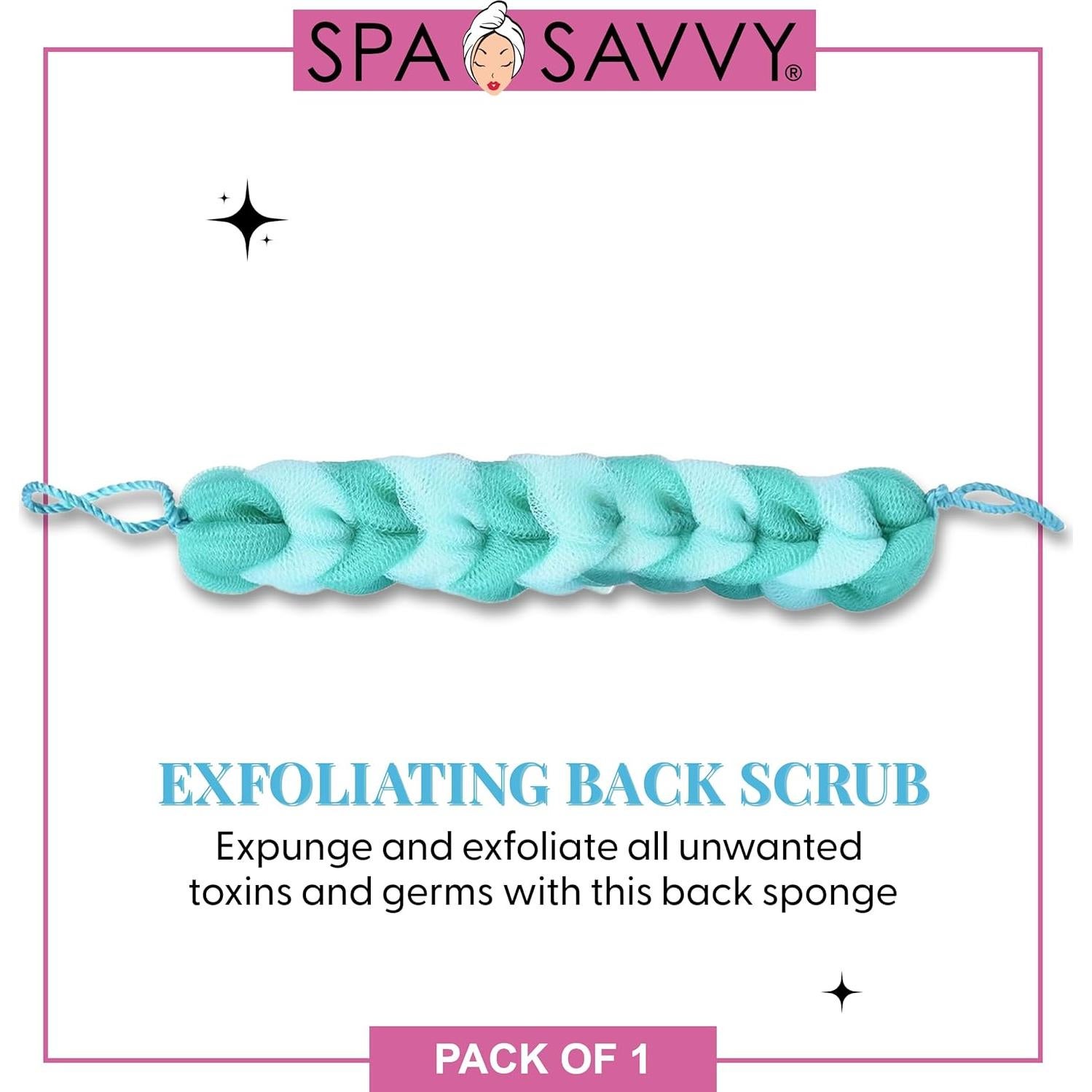 Esponja de Ducha Exfoliante Donnamax Verde 35.88x8.30cm