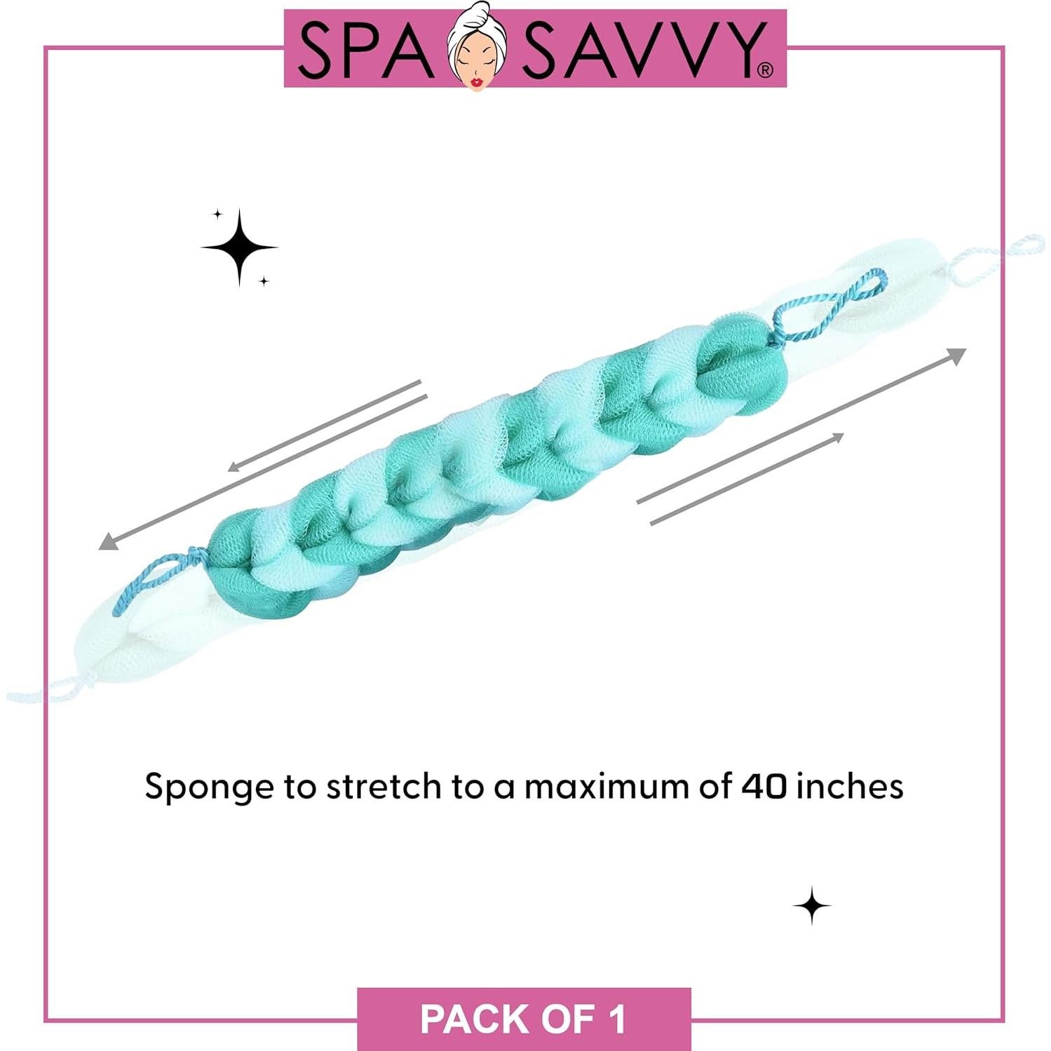 Esponja de Ducha Exfoliante Donnamax Verde 35.88x8.30cm