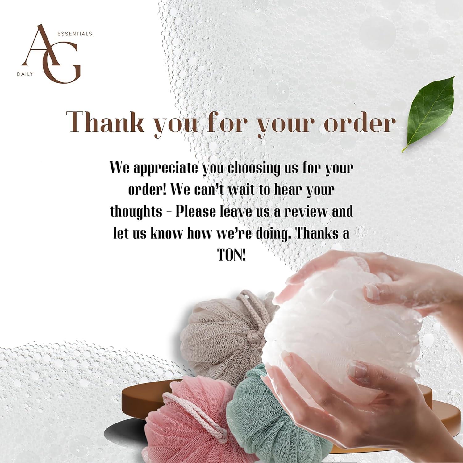 Esponjas de Loofah Exfoliadoras AG Daily Essentials - 4 Unidades