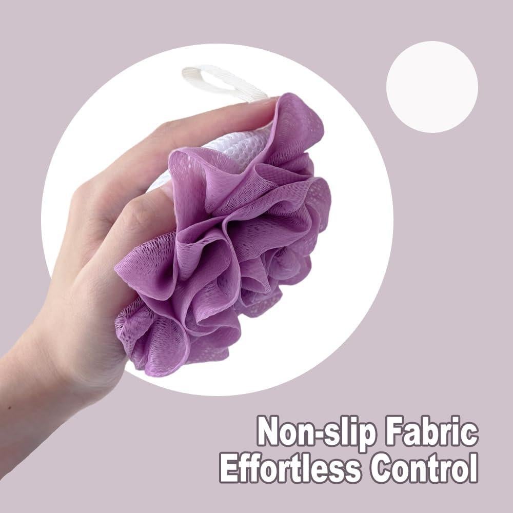 Paquete de 3 esponjas de baño VHIPKUA con jabonera