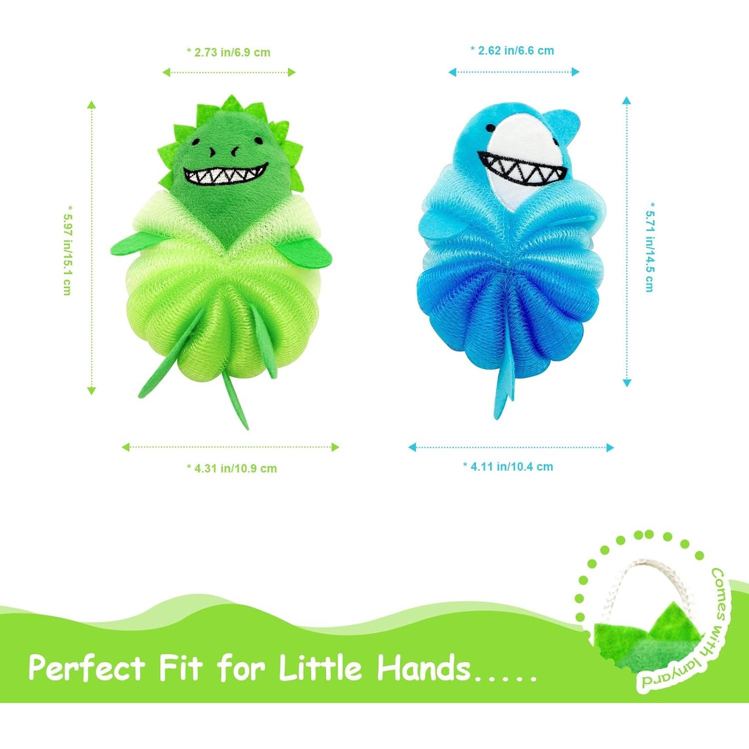 Esponjas de Baño para Niños Genérico - 2 Piezas con Animales