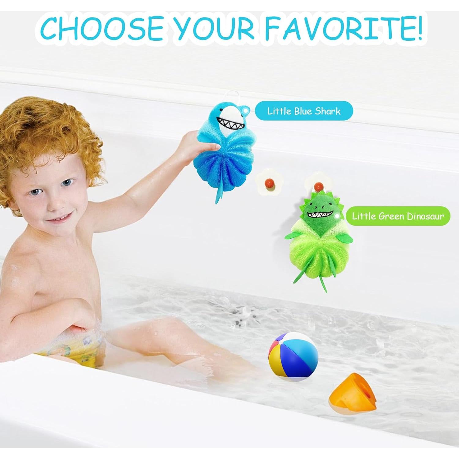 Esponjas de Baño para Niños Genérico - 2 Piezas con Animales