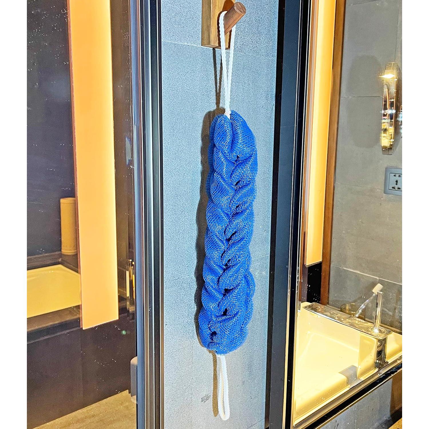 Esponja de Espalda Exfoliante Rainbow Moon 2-Pack Azul