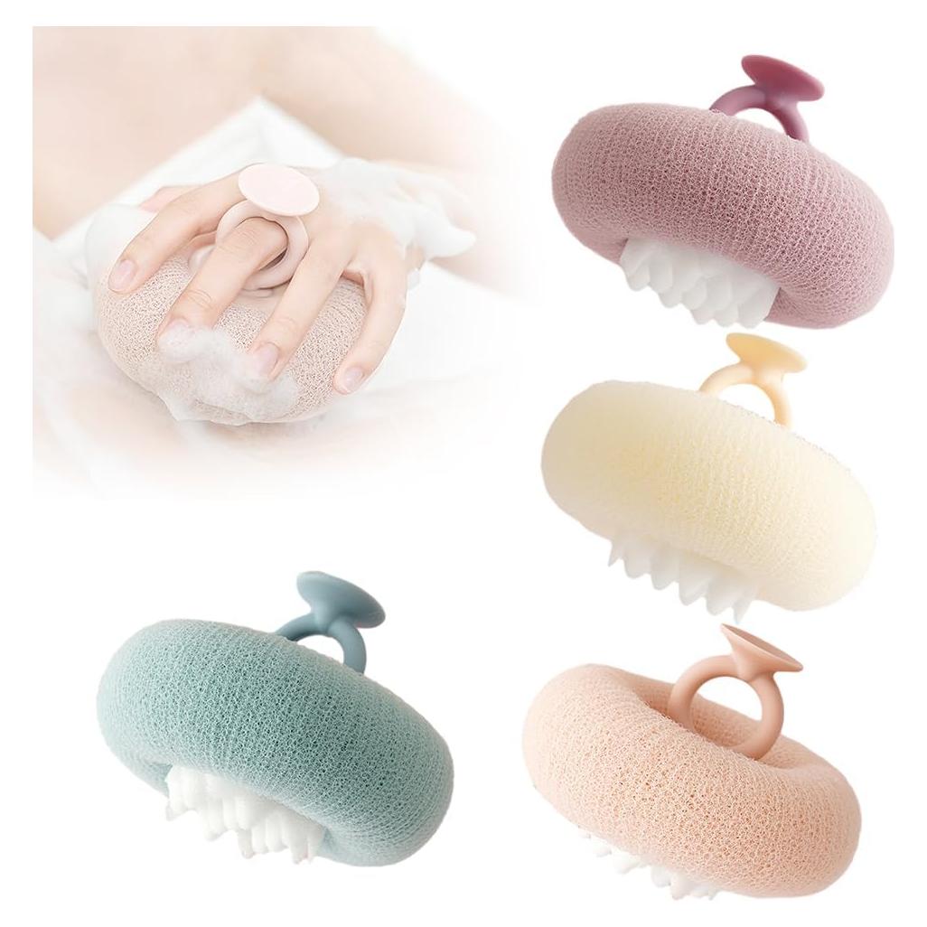 Bola de Baño Exfoliante Suave Cecurpo con Ventosa Colorida