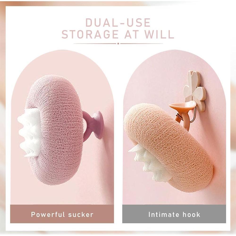 Bola de Baño Exfoliante Suave Cecurpo con Ventosa Colorida