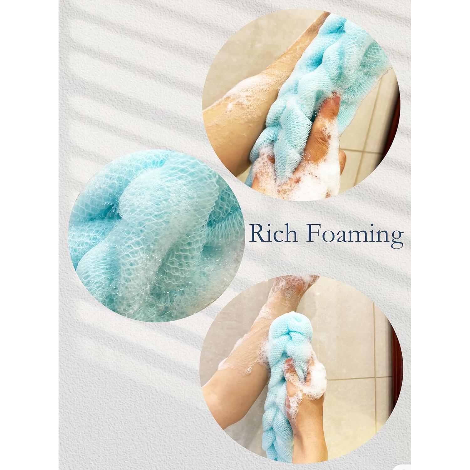 Esponja de Espalda Exfoliante Rainbow Moon 2-Pack Verde