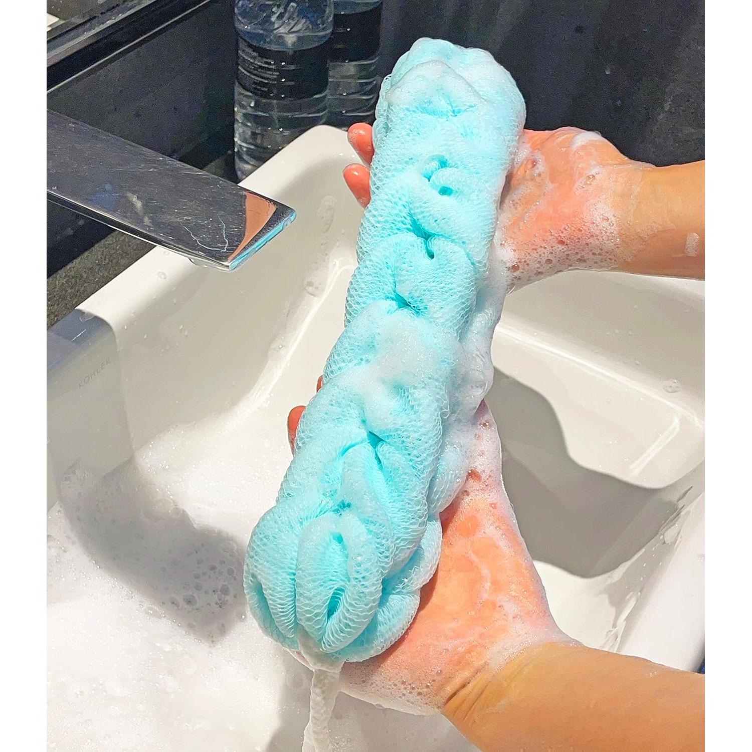 Esponja de Espalda Exfoliante Rainbow Moon 2-Pack Verde