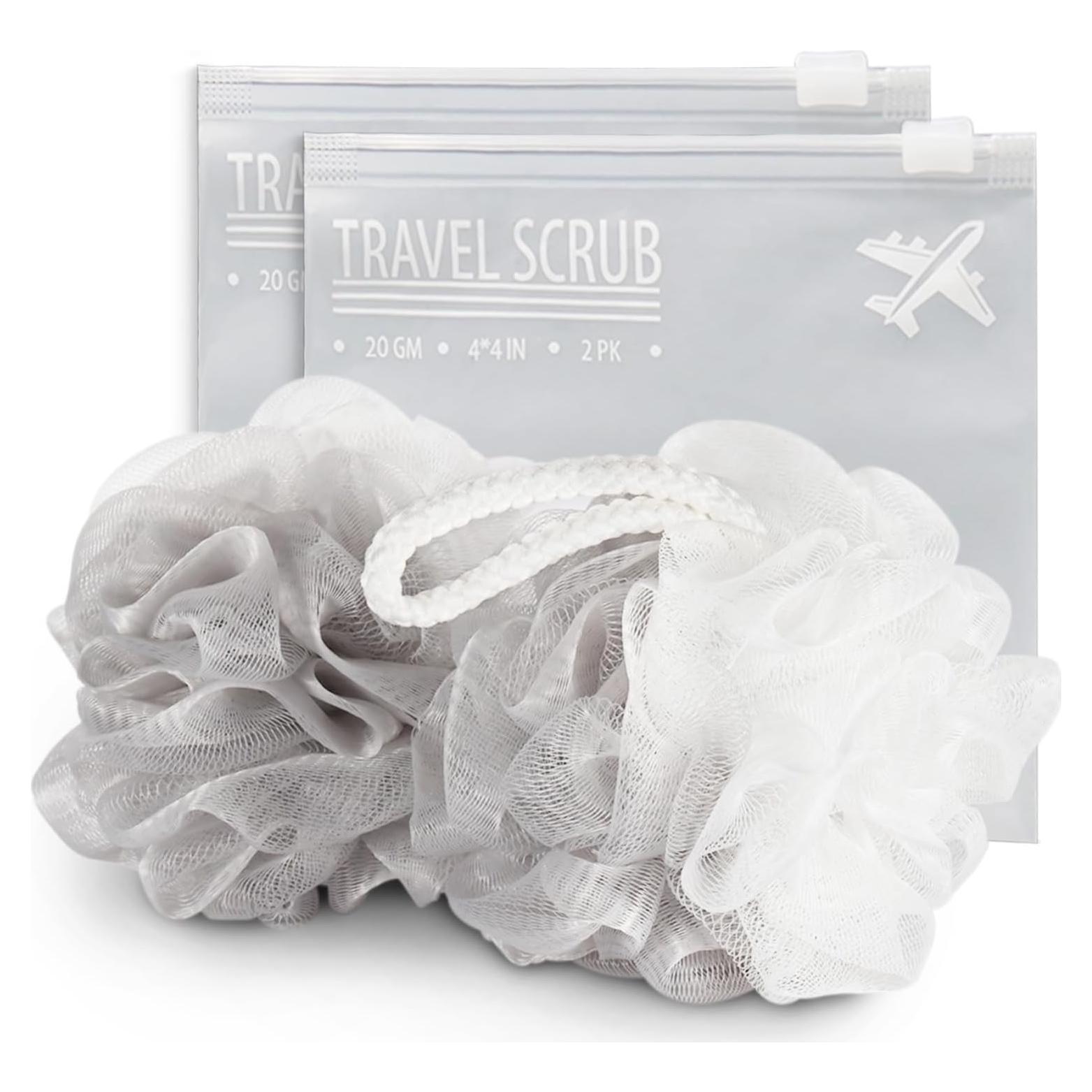 Juego de Esponjas de Ducha Exfoliantes Skin - 2 Piezas con Estuche