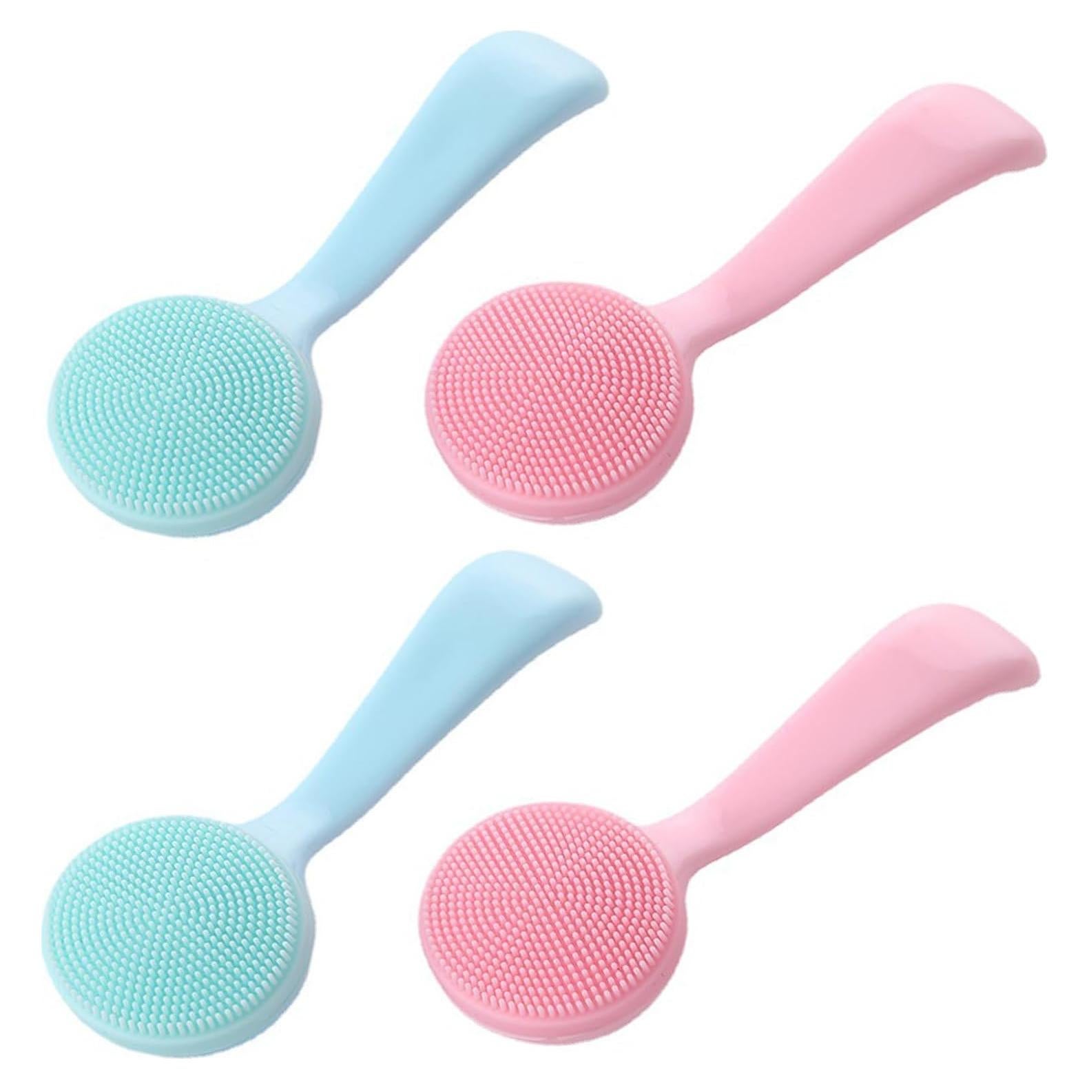 Paquete de 4 cepillos de limpieza facial QidaiaLuck de silicona