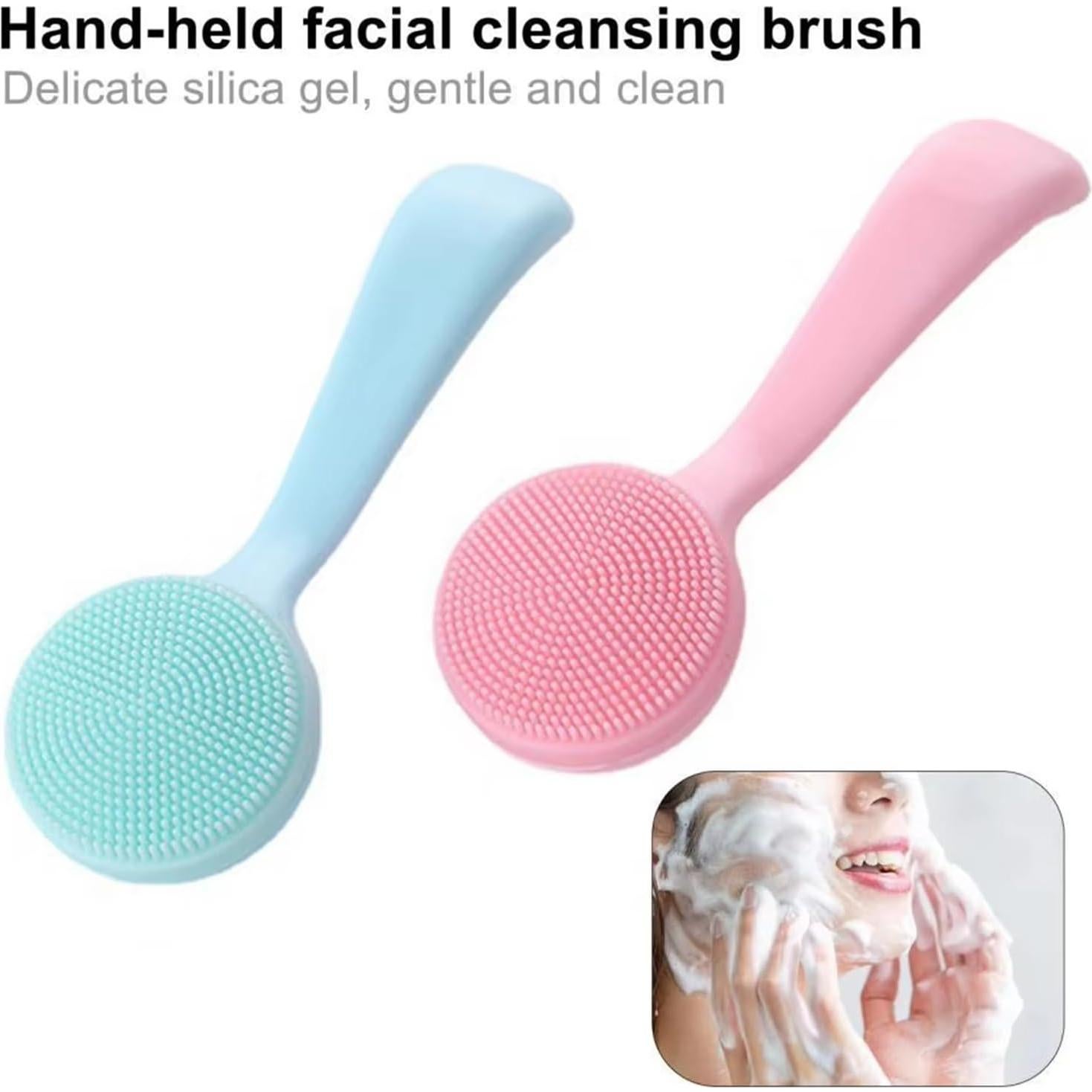 Paquete de 4 cepillos de limpieza facial QidaiaLuck de silicona