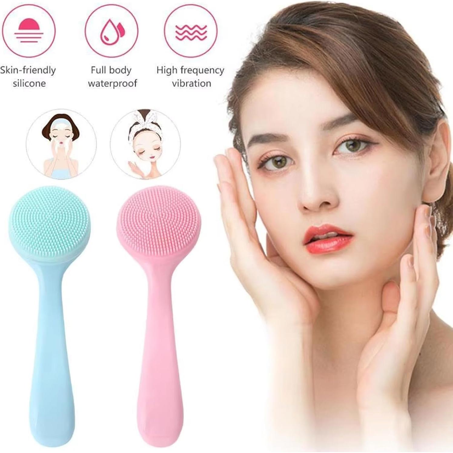 Paquete de 4 cepillos de limpieza facial QidaiaLuck de silicona