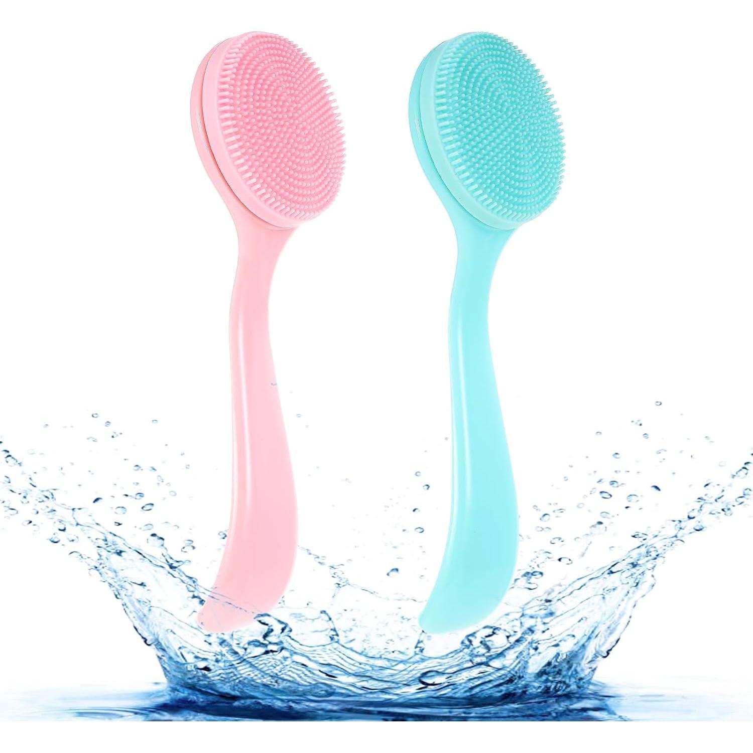 2 Piezas Cepillo Facial de Silicona BOHUIZ Exfoliación Suave