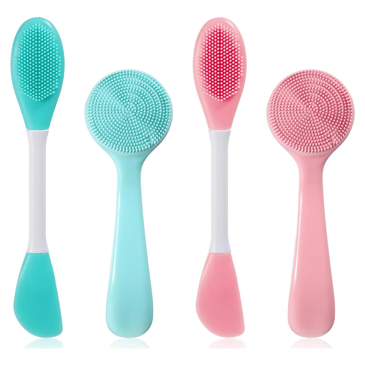 Paquete de 4 Cepillos Faciales de Silicona Alrhso - Limpieza Suave