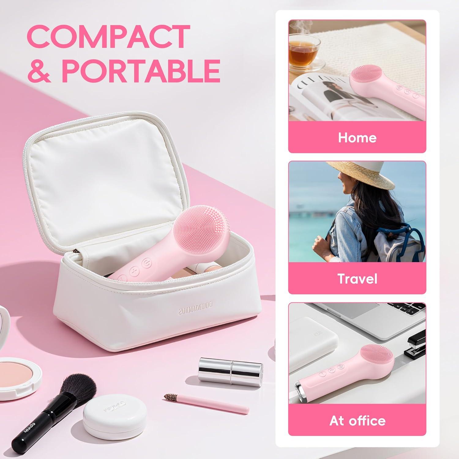 Cepillo Facial de Limpieza Prooral SK0310, Silicona Recargable 2 en 1