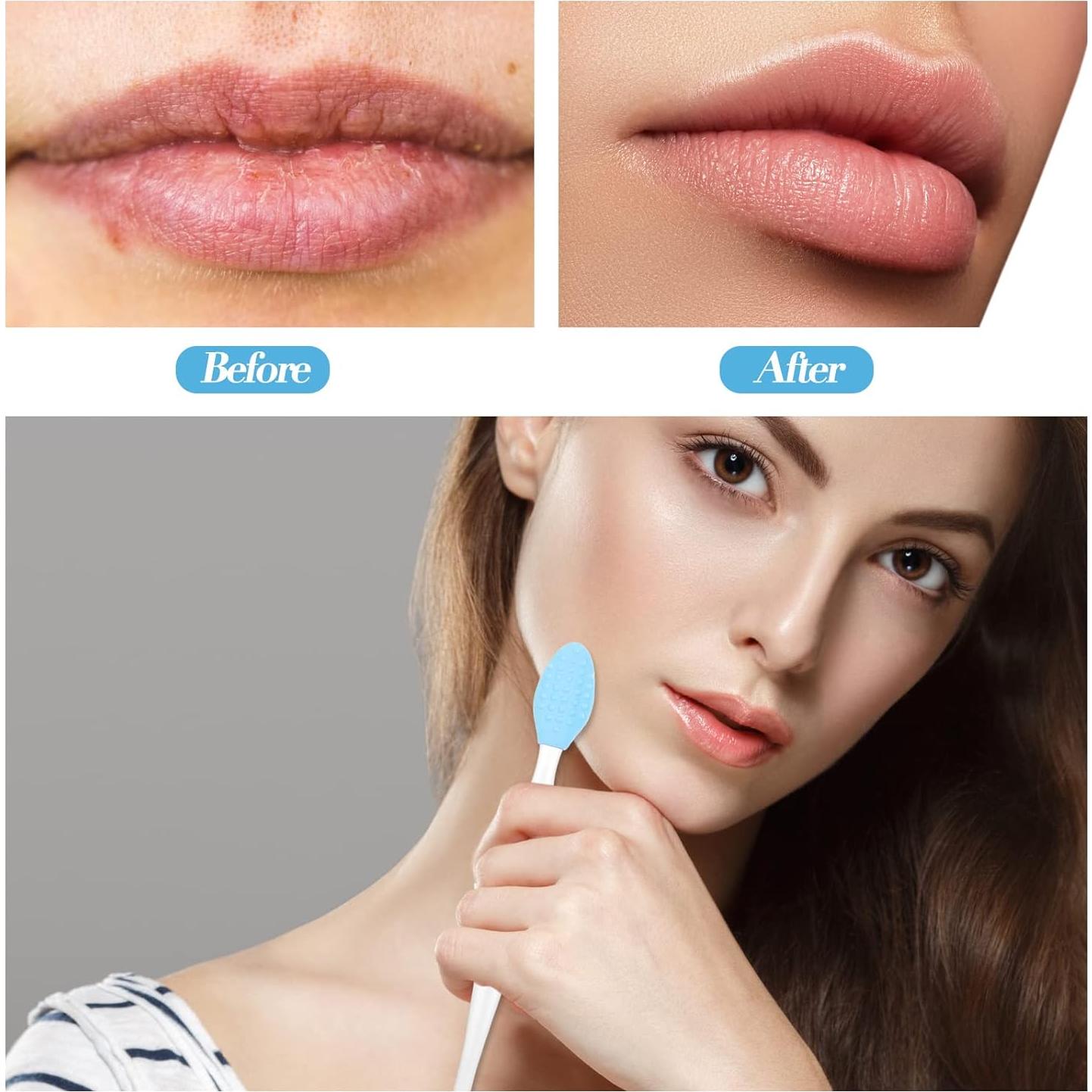 Juego de 6 Cepillos Exfoliantes Faciales y de Labios Tessco