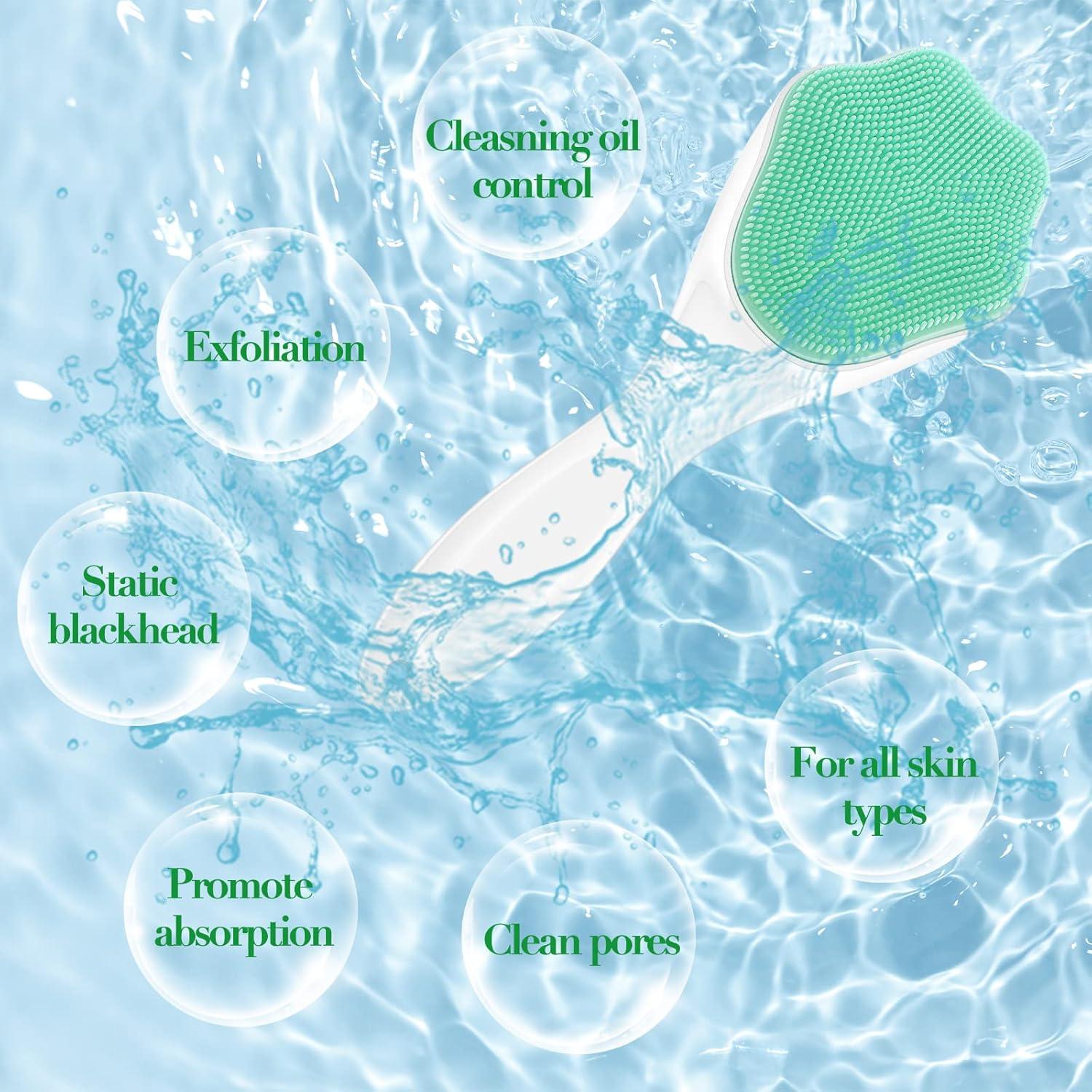 Juego de 6 Cepillos Exfoliantes Faciales y de Labios Tessco