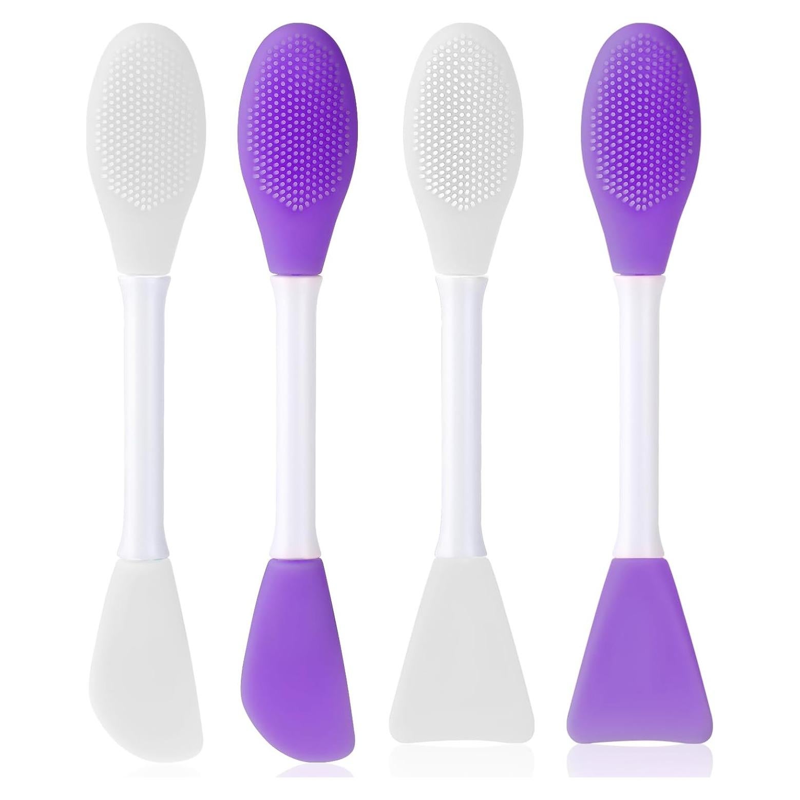 Set de 4 Cepillos Faciales Doble Lado Bruislard - Silicona