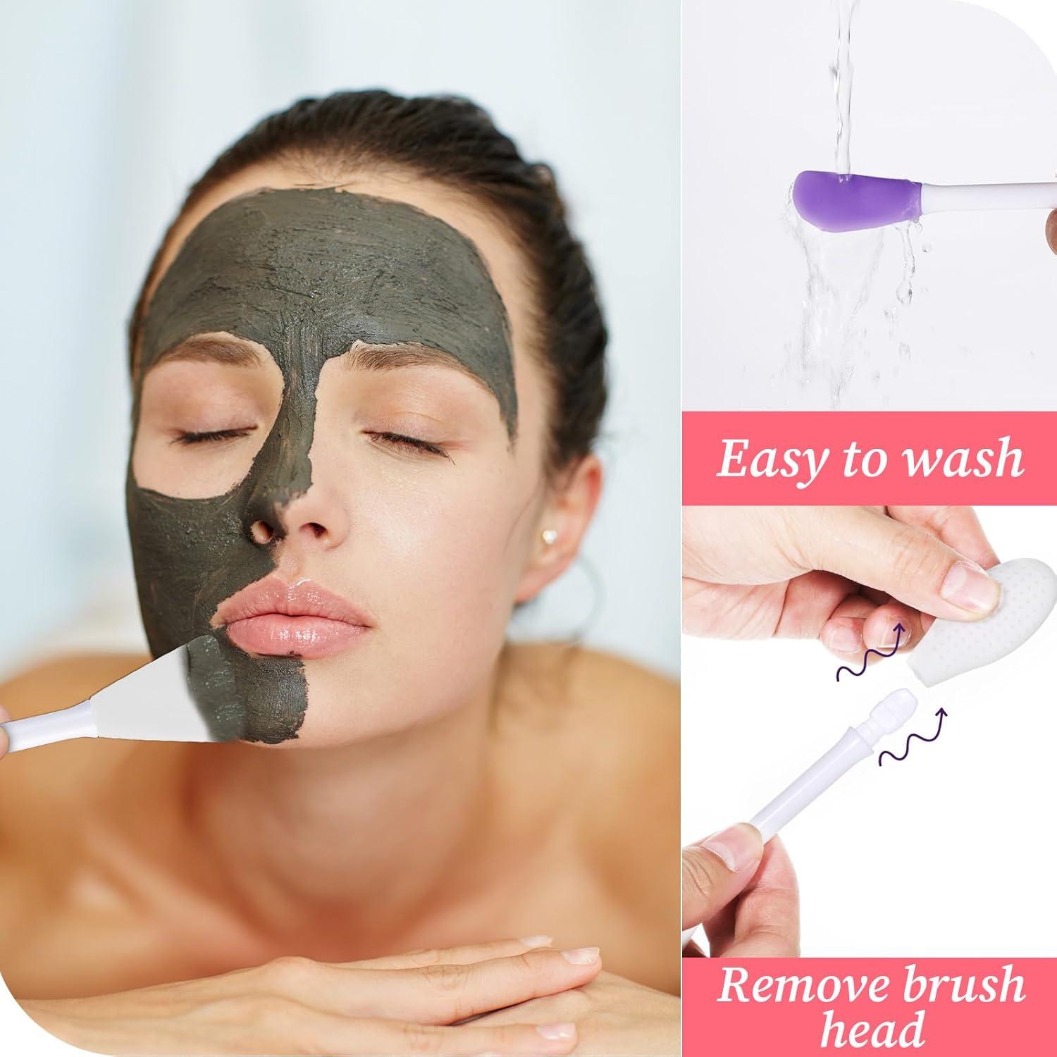 Set de 4 Cepillos Faciales Doble Lado Bruislard - Silicona